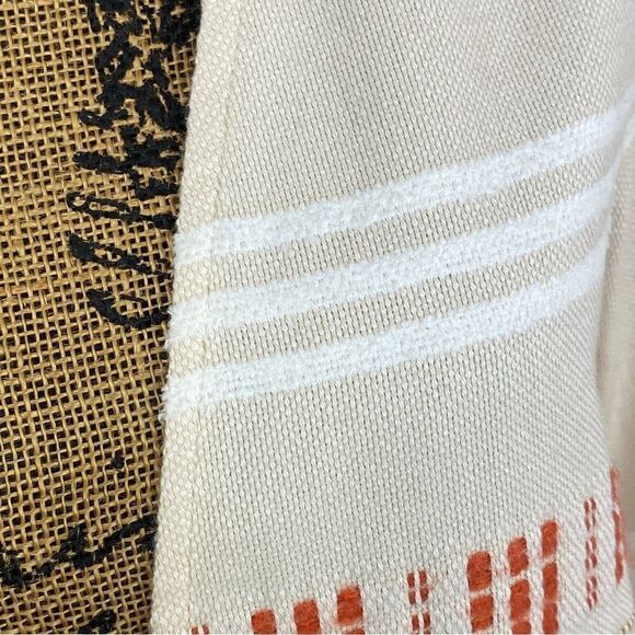 Soft Surroundings Juliet Woven Tasseled Cardigan Topper Jacket Beige Small - Picture 6 of 15